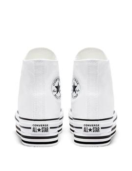 zapatillas all star eva lift plataforma high top blanco