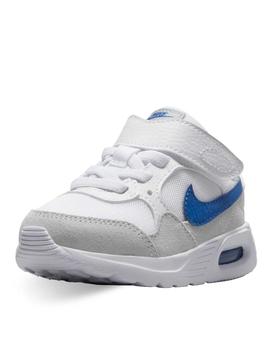 Zapatillas nike air max sc tdv blanco azul de bebé.