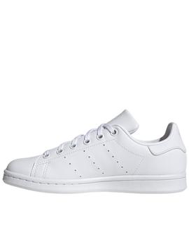 Zapatillas adidas stan smith j blanco de niño.