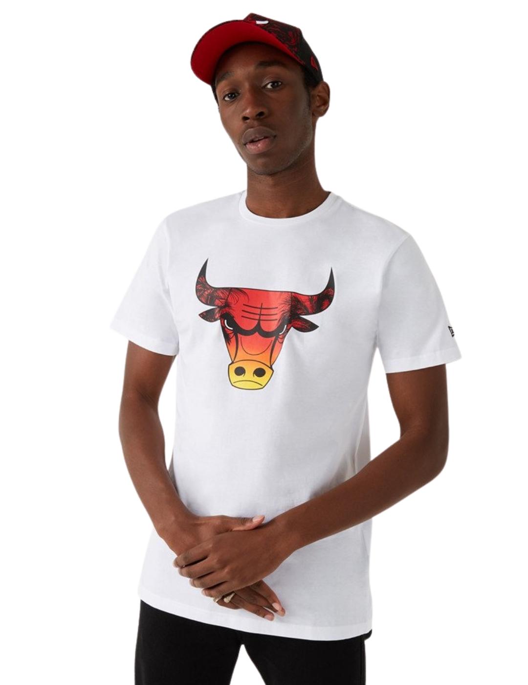 camiseta new era chicago bulls summer city blanco de hombre.