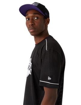 camiseta newera la lakers team logo ovesized negro de hombre