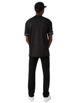 camiseta newera la lakers team logo ovesized negro de hombre