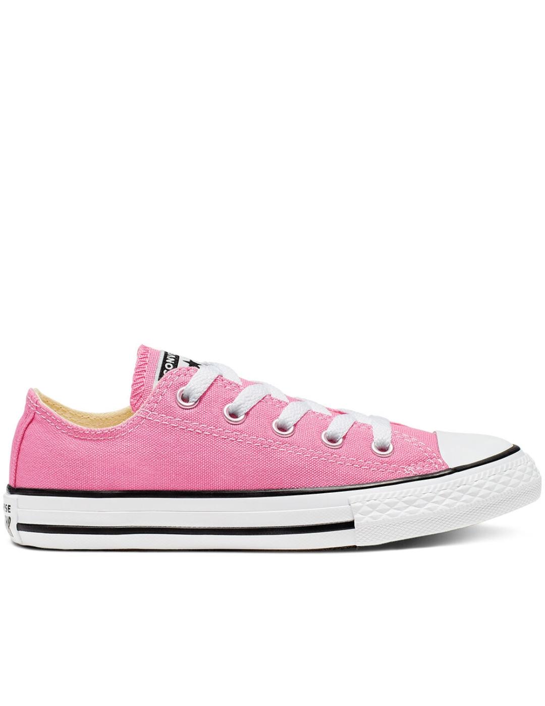 all star chuck taylor Classic Low Top yths rosa de niña.