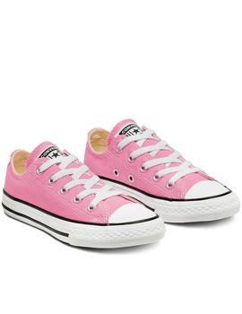 all star chuck taylor Classic Low Top yths rosa de niña.