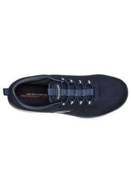 Zapatillas skechers summits lovin azul de hombre.