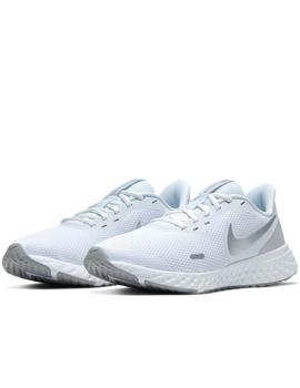 Zapatillas nike revolution 5 blanco de mujer.