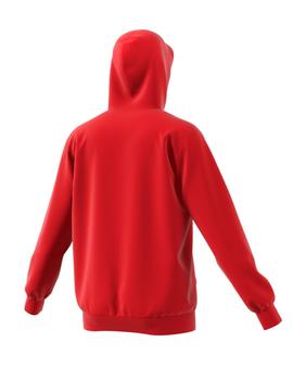 sudadera adidas trefoil rojo de hombre.