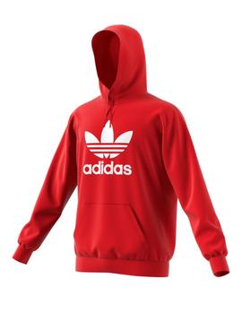 sudadera adidas trefoil rojo de hombre.