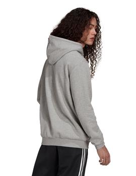 sudadera con capucha adidas trefoil gris de hombre.