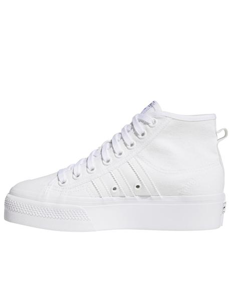 Cualquier Recurso Sotavento Zapatillas adidas nizza platform mid blanco de mujer.