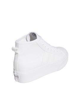 Zapatillas adidas nizza platform mid blanco de mujer.