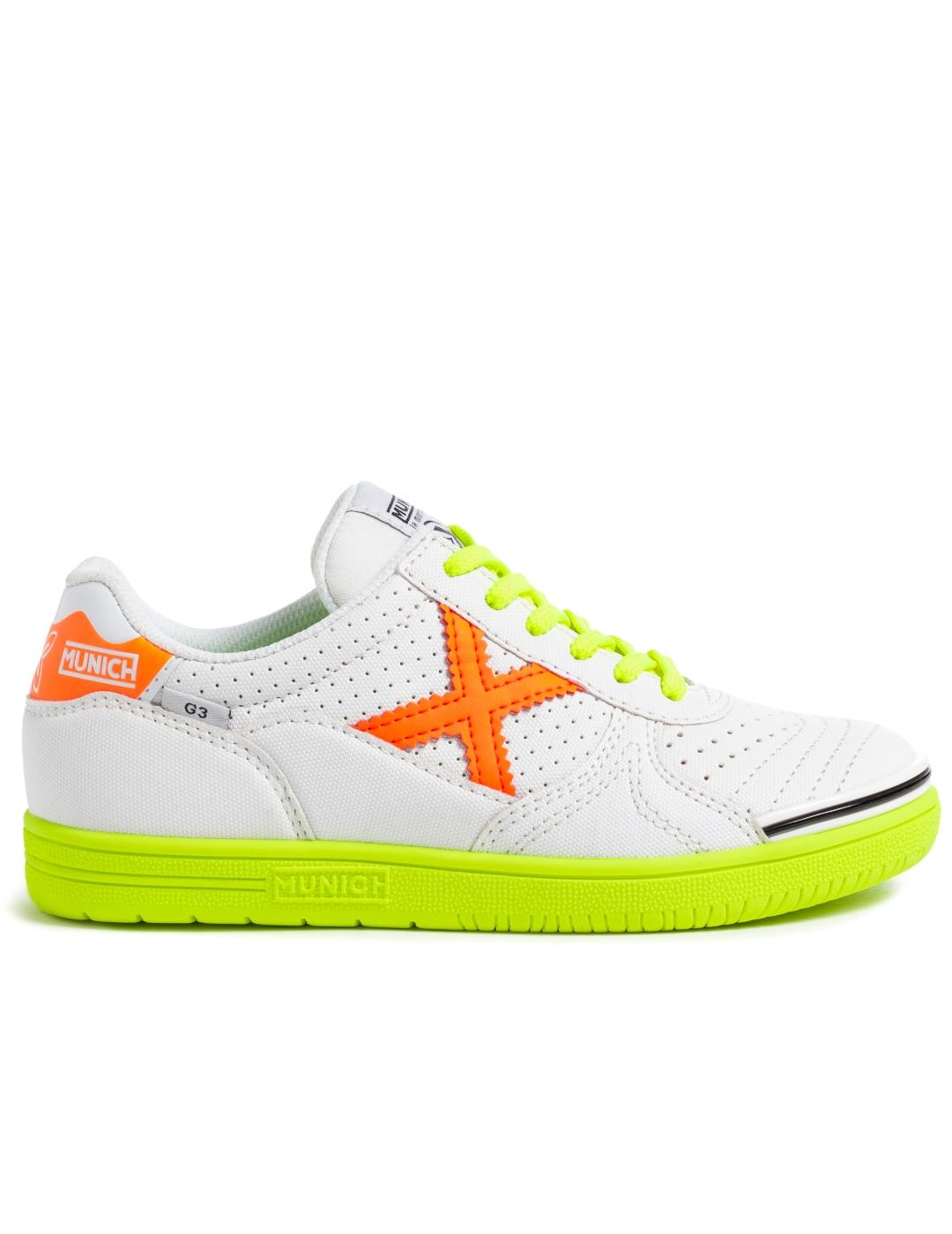 Baskets Munich Modèle G3 Kid 436 Couleur Blanc