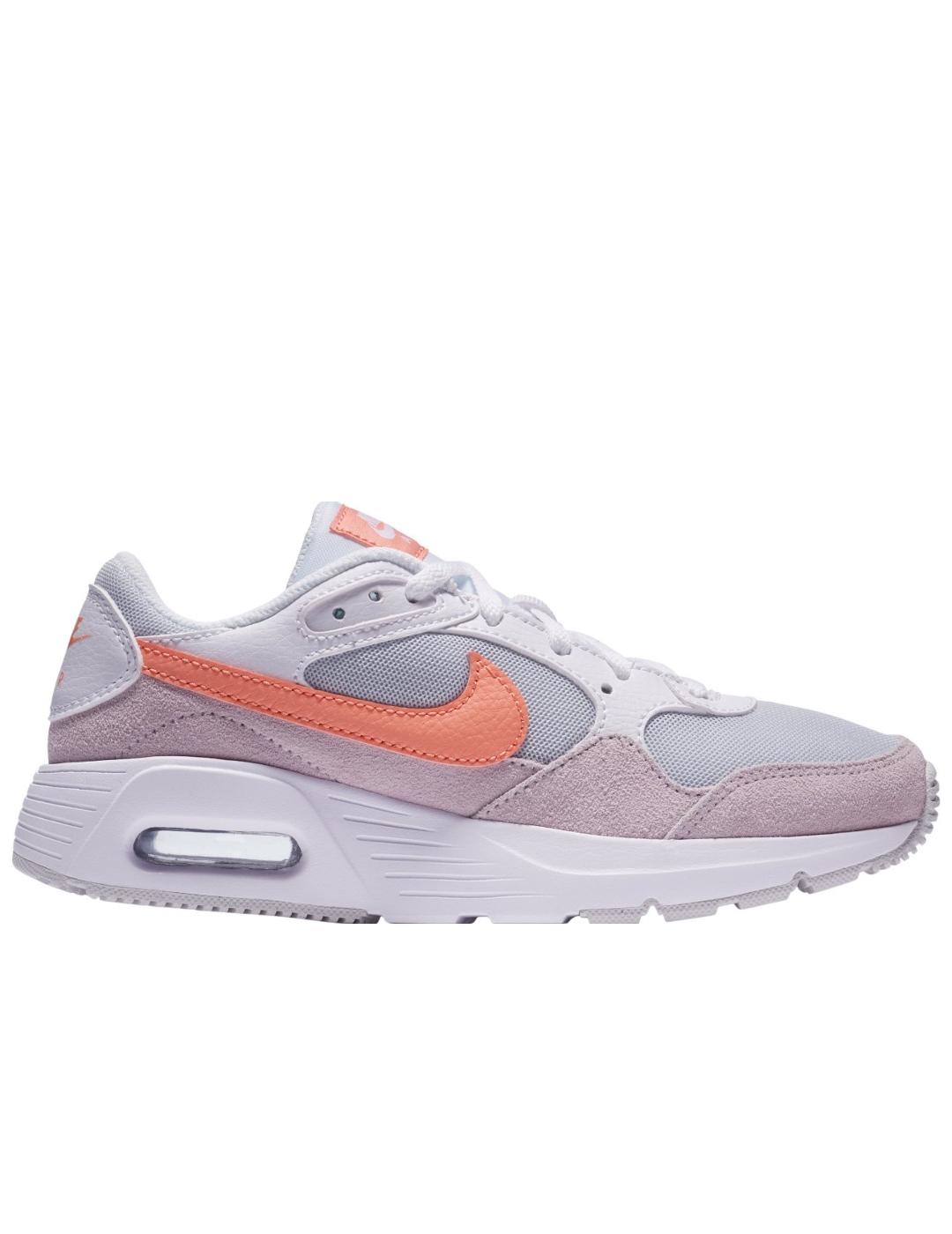 Zapatillas nike air max sc gs rosa naranja de niña.