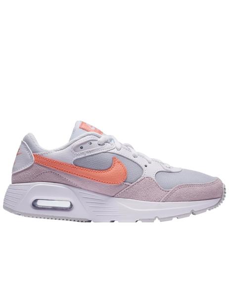 Zapatillas air max gs rosa naranja de niña.