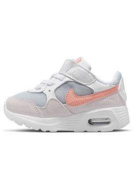 Zapatillas nike air max sc tdv blanco rosa de bebé.