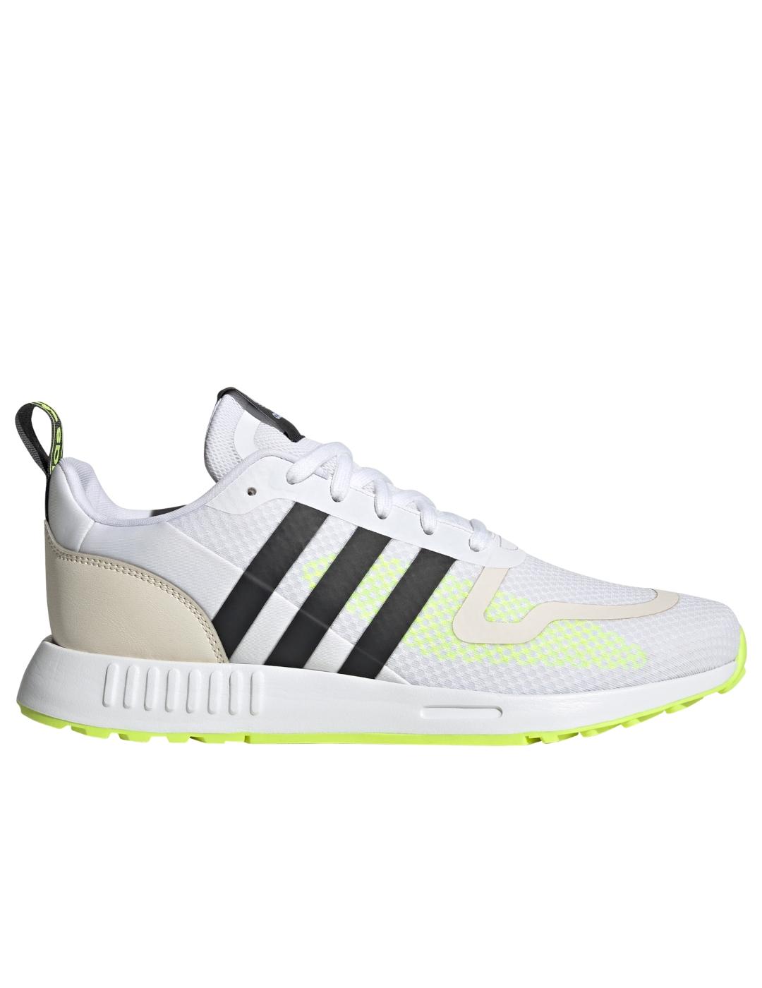 Zapatillas adidas multix blanco amarillo de hombre.