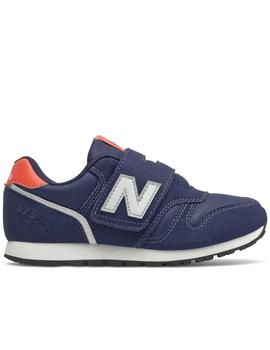 Zapatillas new balance yz373wn2 marino naranja de niño.