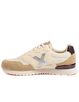 Zapatillas munich dash 110 beige de mujer.