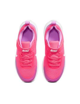 Zapatillas nike wearallday rosa de niña.