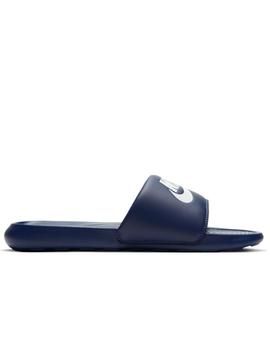 Chanclas nike victori one slide azul de hombre.