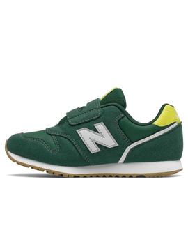 Zapatillas new balance yz373wg2 verde de niño.