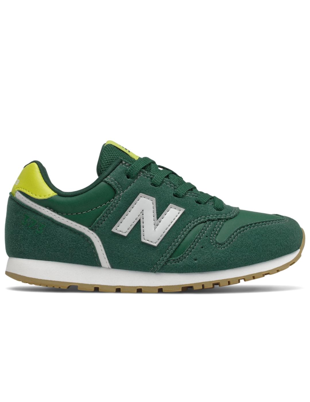 Zapatillas new balance yc373wg2 verde de niño.