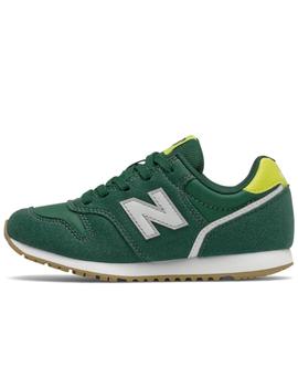 Zapatillas new balance yc373wg2 verde de niño.