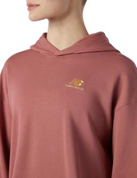 sudadera NB Athletics Higher Learning henna de mujer.