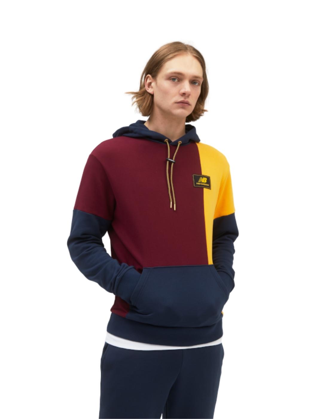 sudadera NB Athletics Higher Learning multicolor de hombre.