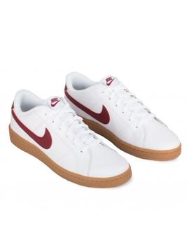 Zapatillas nike court royale 2 blanco granate de hombre.