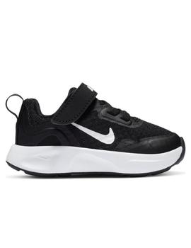 Zapatillas nike wearallday td negro de bebé.