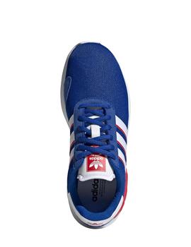 Zapatillas adidas la trainer lite j azul rojo unisex.