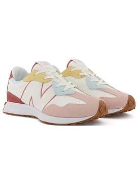Zapatillas new balance 327 blanco rosa de ni a