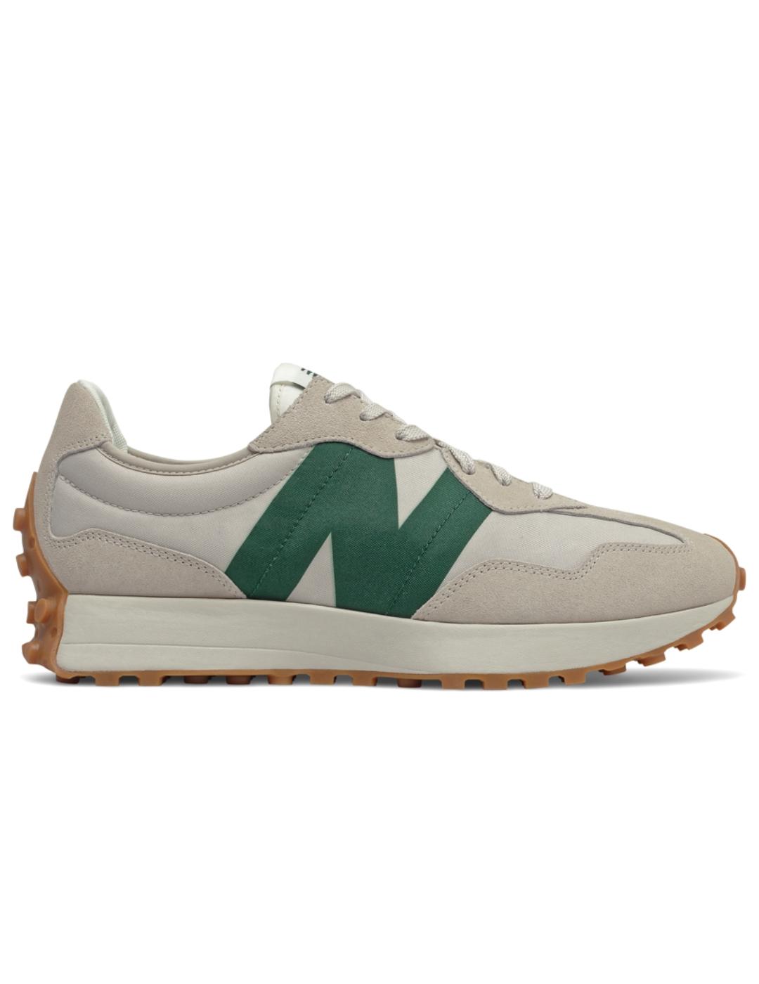 Zapatillas new balance ms327hr1 beige verde de hombre.