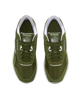 Zapatillas reebok cl nylon verde de hombre.