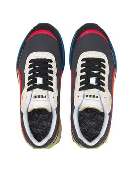 Zapatillas puma city rider negro junior.