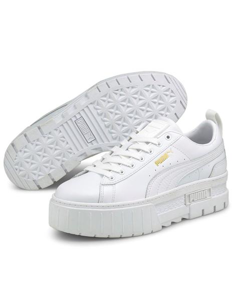 Zapatillas mayze blanco de mujer.