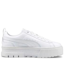 Zapatillas puma mayze classic blanco de mujer.