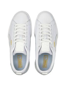 Zapatillas puma mayze classic blanco de mujer.