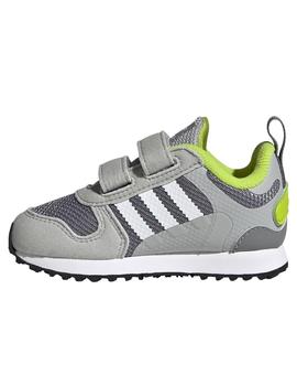 Zapatillas adidas zx 700 hd gris de bebé.