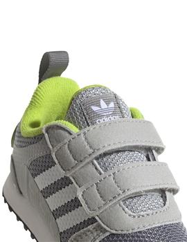 Zapatillas adidas zx 700 hd gris de bebé.