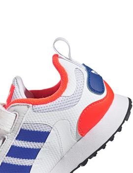 Zapatillas adidas zx 700 hd cf c blanco naranja de niño.