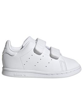 Zapatillas adidas stan smith cf i blanco de bebé.