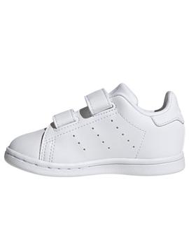 Zapatillas adidas stan smith cf i blanco de bebé.