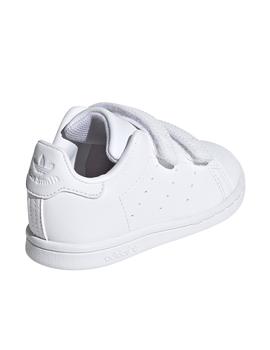 Zapatillas adidas stan smith cf i blanco de bebé.