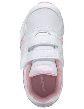 Zapatillas reebok royal rewind run blanco rosa de bebé.