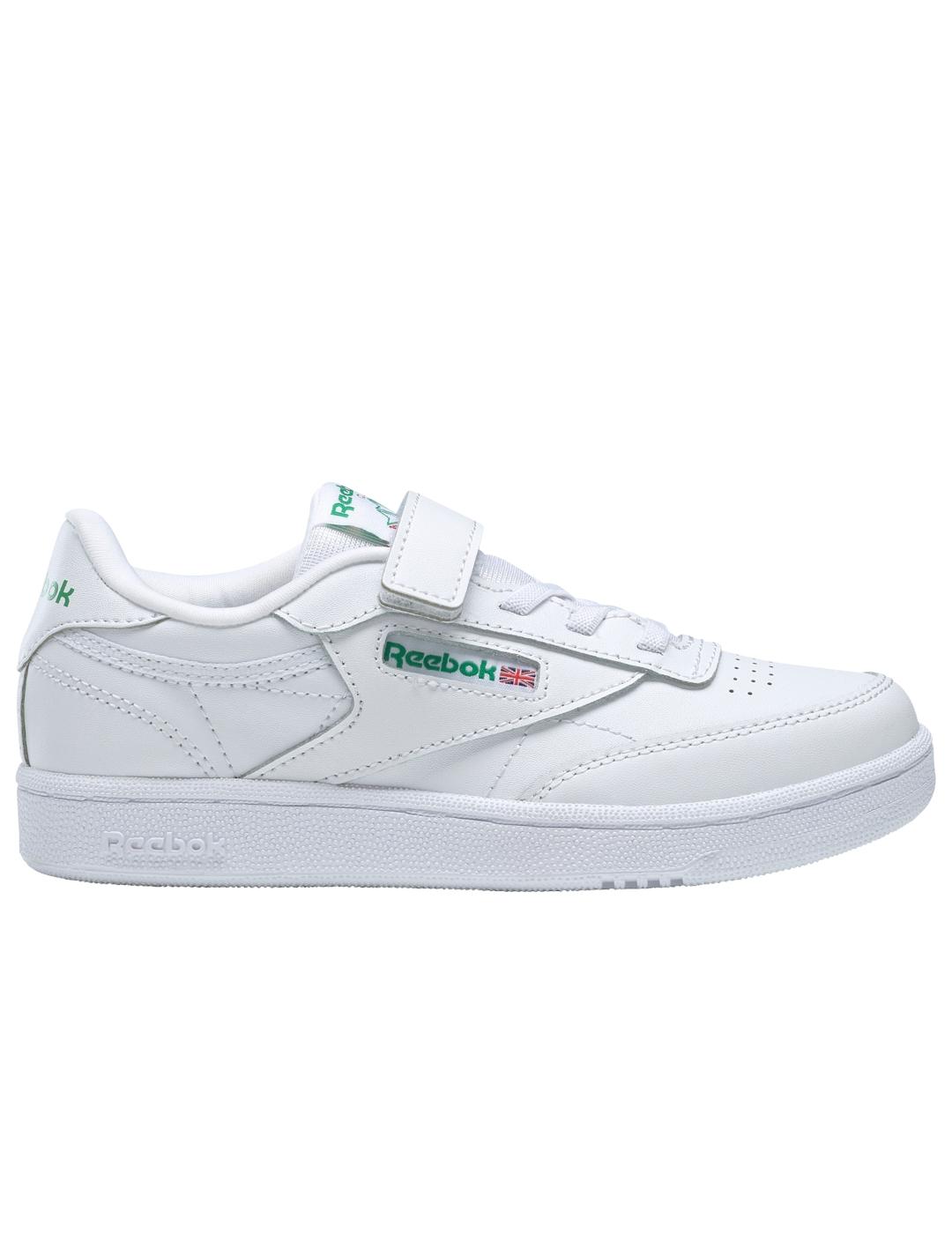 Zapatillas reebok club c 1v blanco de niño.