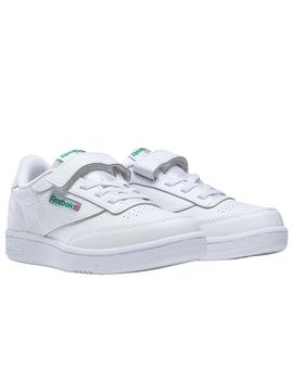 Zapatillas reebok club c 1v blanco de niño.