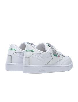 Zapatillas reebok club c 1v blanco de niño.