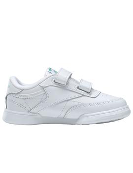 Zapatillas reebok club c 2v blanco de bebé.